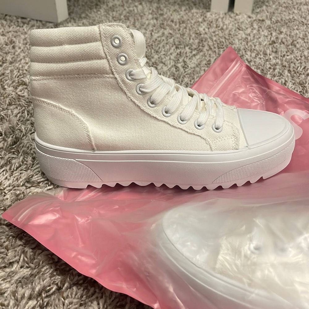White sneakers